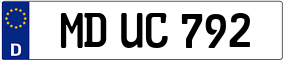 Trailer License Plate